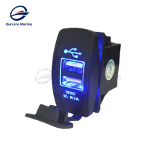 Original Marine Single Auto Motorrad Luxus-USB-Boot-Steckdosen gebaut Ladeflor-RV-Steckdose